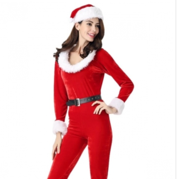 womens santa jumpsuit